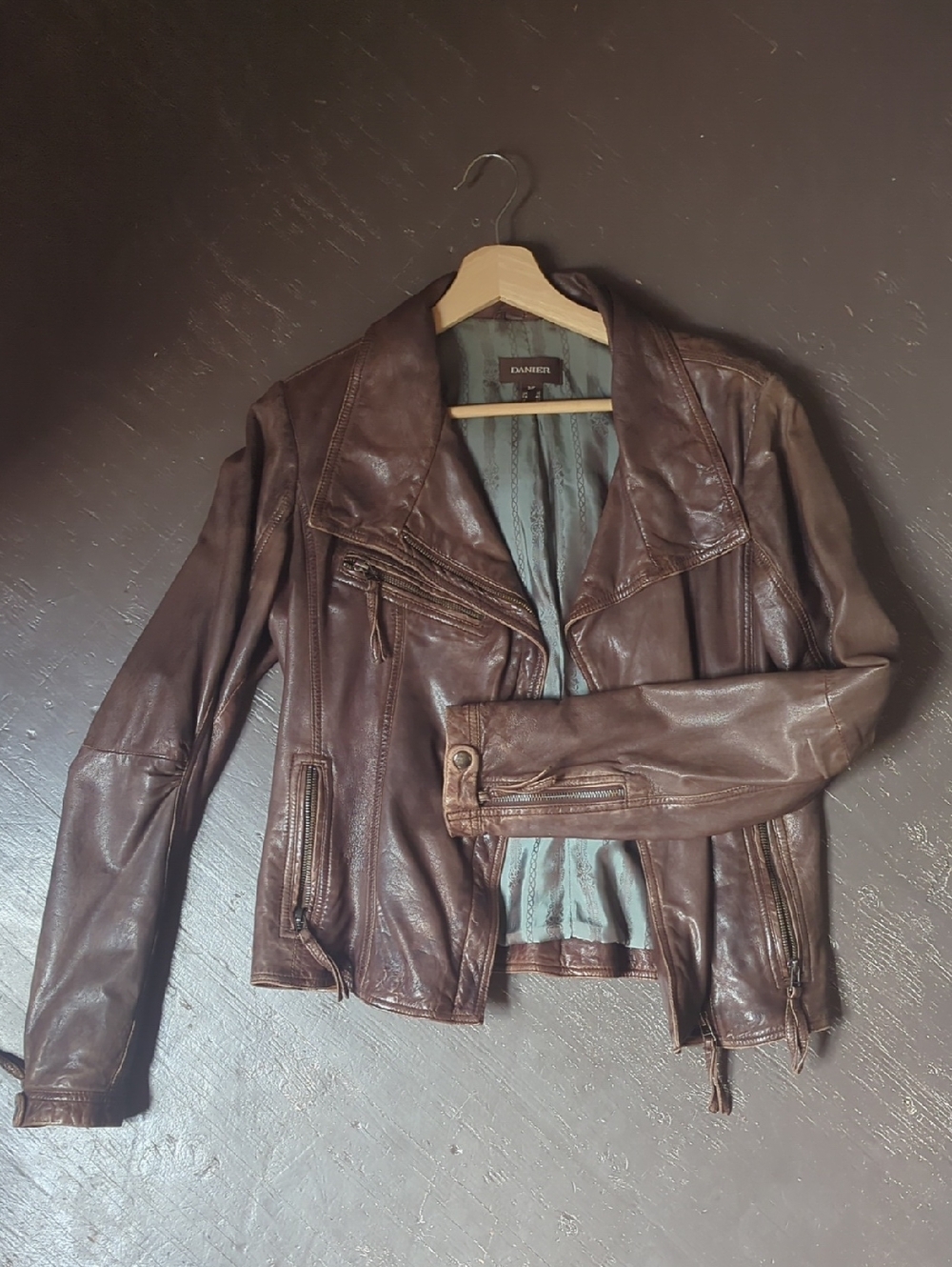 Danier Dark Brown Leather Jacket